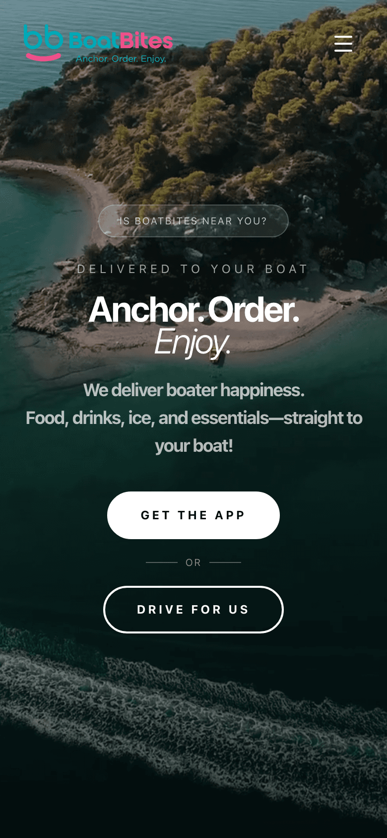 BoatBites mobile view